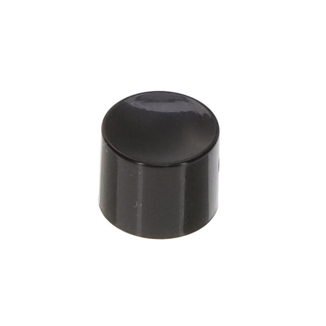 CAP PUSHBUTTON ROUND BLACK