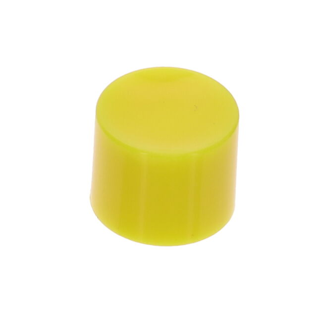 CAP PUSHBUTTON ROUND YELLOW