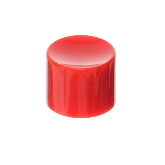 CAP PUSHBUTTON ROUND RED