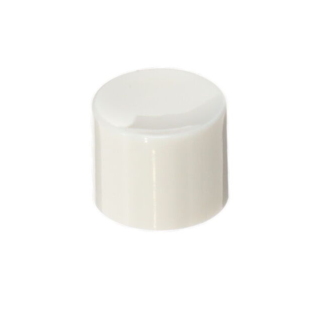 CAP PUSHBUTTON ROUND WHITE