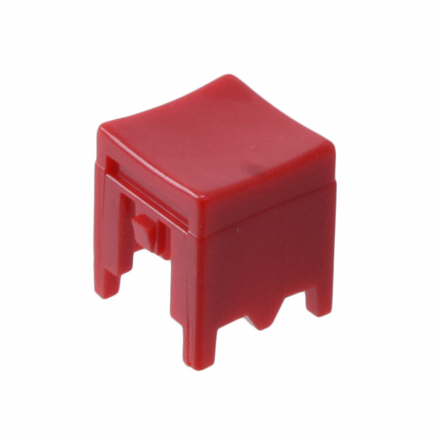 CAP PUSHBUTTON SQUARE RED