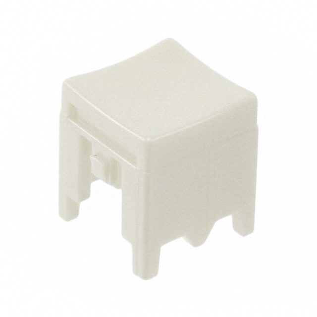 CAP PUSHBUTTON SQUARE WHITE