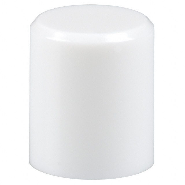 CAP PUSHBUTTON ROUND WHITE