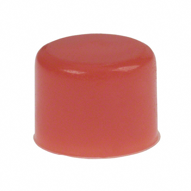 CAP PUSHBUTTON ROUND RED