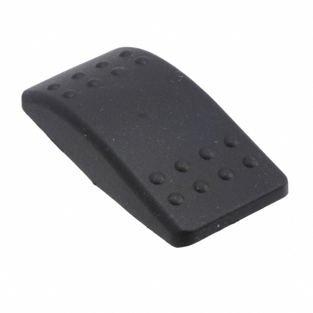 CAP ROCKER RECTANGULAR BLACK