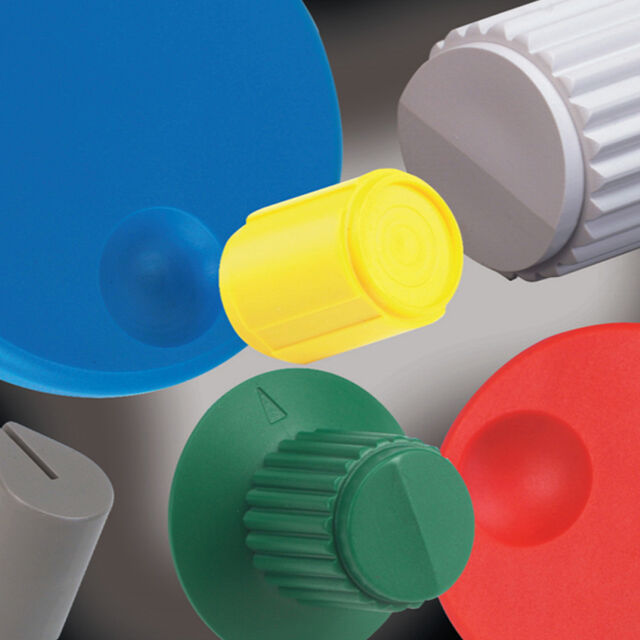 KNOB PLASTIC 1/8" DIA BLACK
