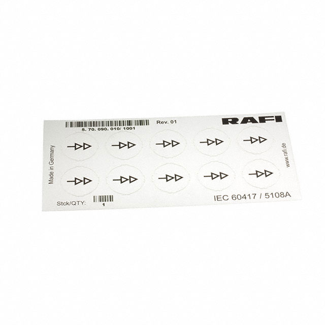 LABELLING SHEET, SYMBOL "FAST RU