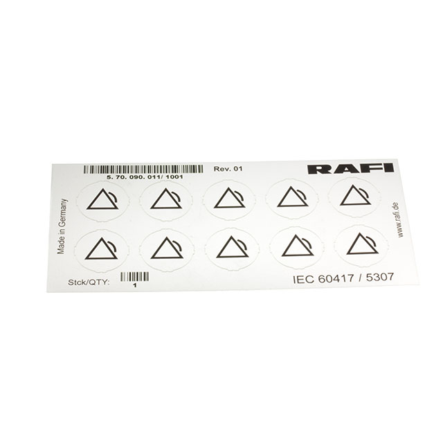 LABELLING SHEET, SYMBOL "ALARM G