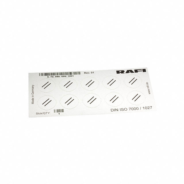 LABELLING SHEET, SYMBOL "RESET"