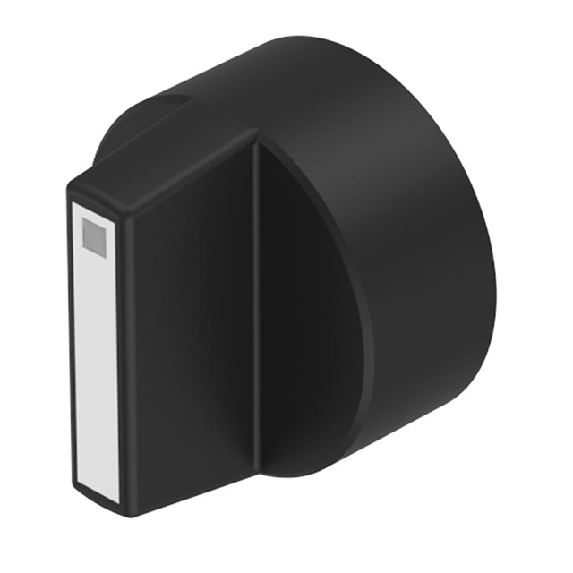 ROTATING KNOB BLACK/WHITE D18 PL