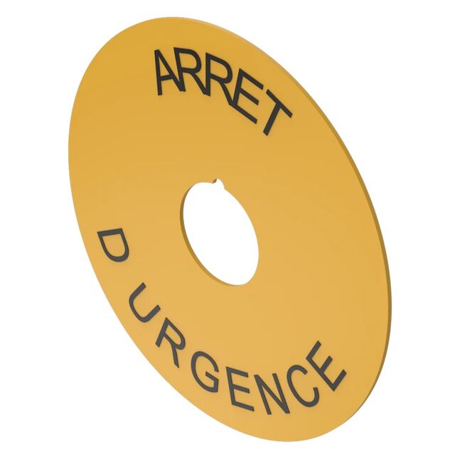 EMERGENCY STOP PLATE