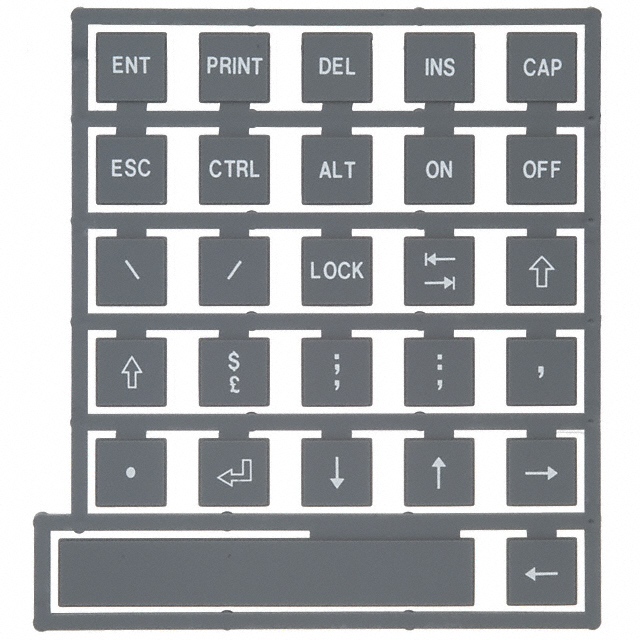 KEYPAD KEYTOP LEG SET B NONILLUM