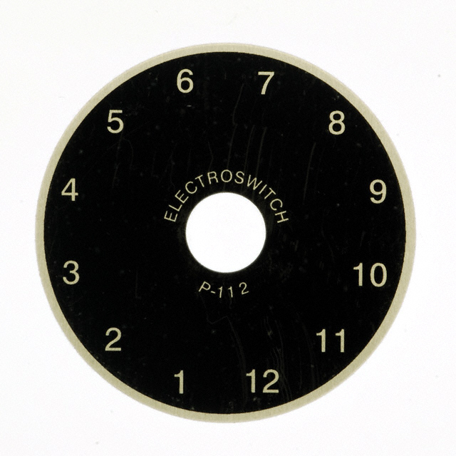 DIAL PLATE 1-12 DIGIT 1.87" DIA