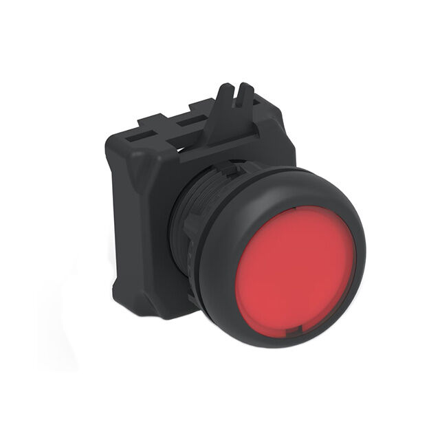 ILLUM. PUSH BUTTON FLUSH RED