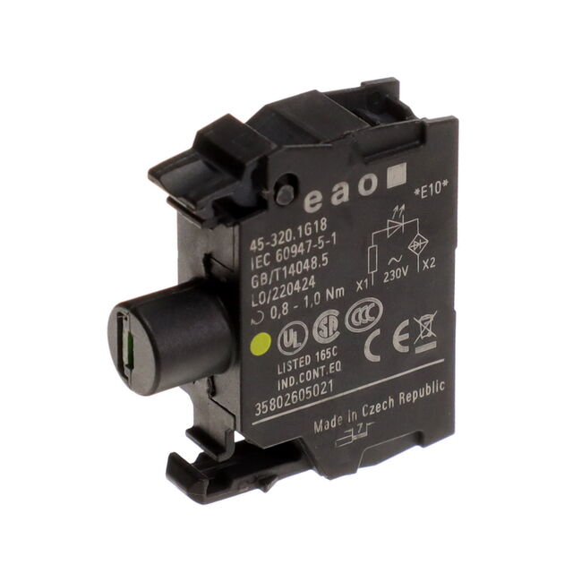 CONFIG SWITCH LAMP LED YLW 230V