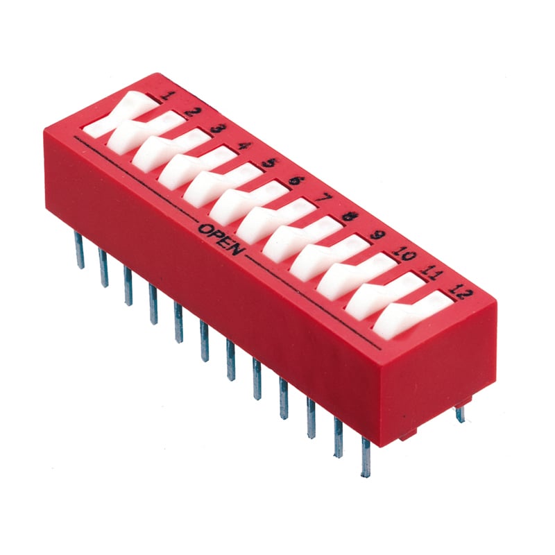 SWITCH ROCKER DIP SPST 0.15A 30V