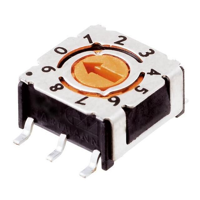 SWITCH ROTARY DIP  BCD 10POS SPI