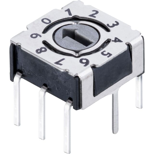 SWITCH ROTARY DIP  HEXADECIMAL 1