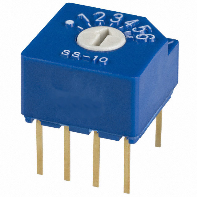 SWITCH ROTARY DIP SP6T 0.1A 5V