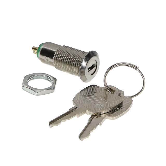 KEY SWITCH, ON-ON, 1 POLE