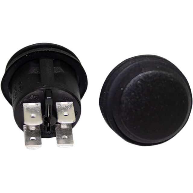 PUSHBUTTON SWITCH BLACK 4P DPST