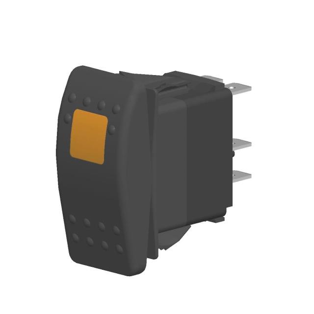 SWITCH ROCKER DPDT 20A 12V
