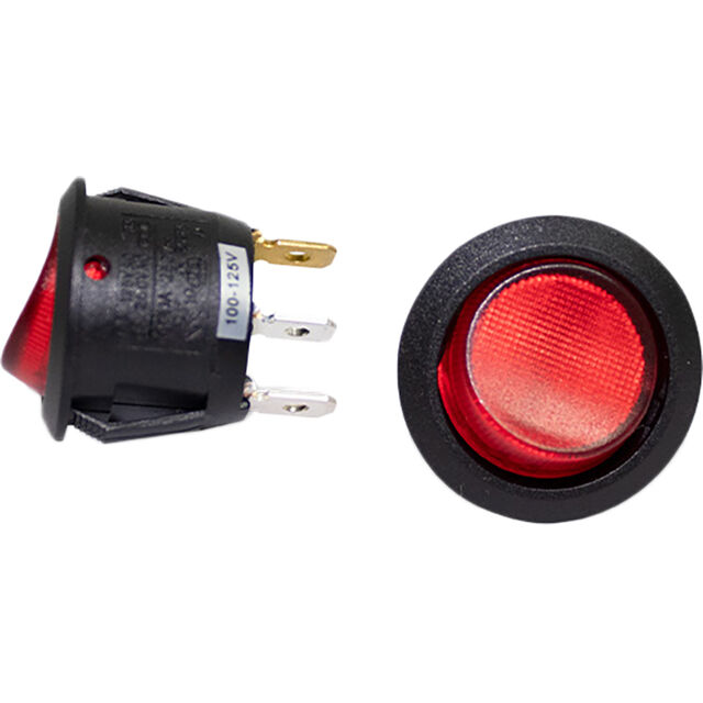 ROCKER SWITCH W/RED ILLUMINATED