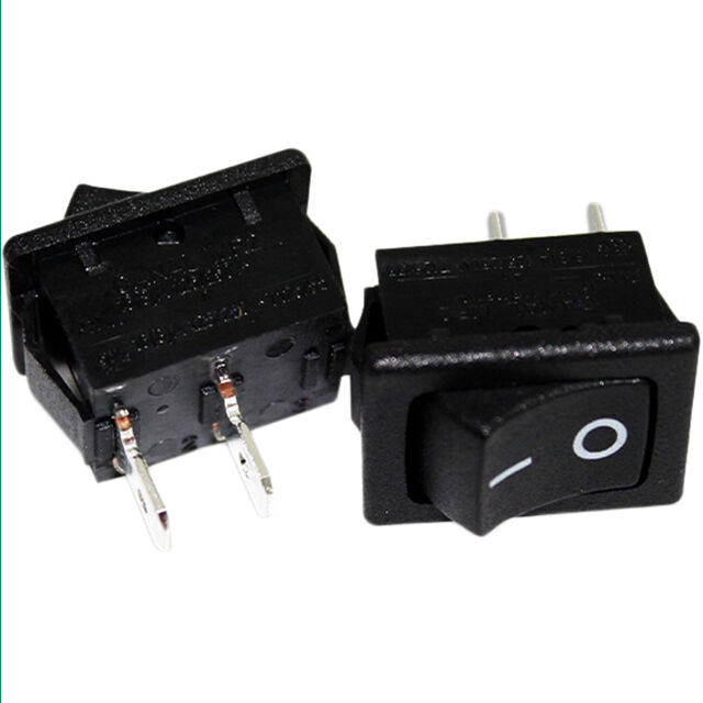 ROCKER SWITCH BLACK 2P SPST 12.9