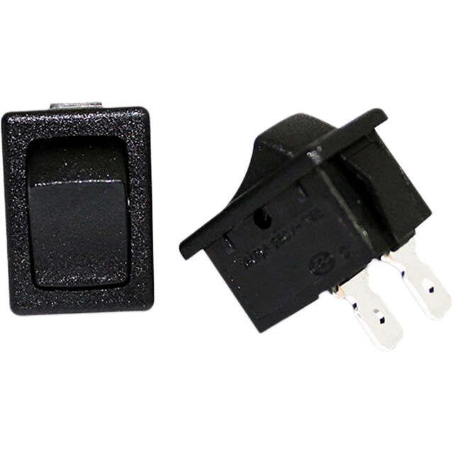 ROCKER SWITCH BLACK 2P SPST 12.9