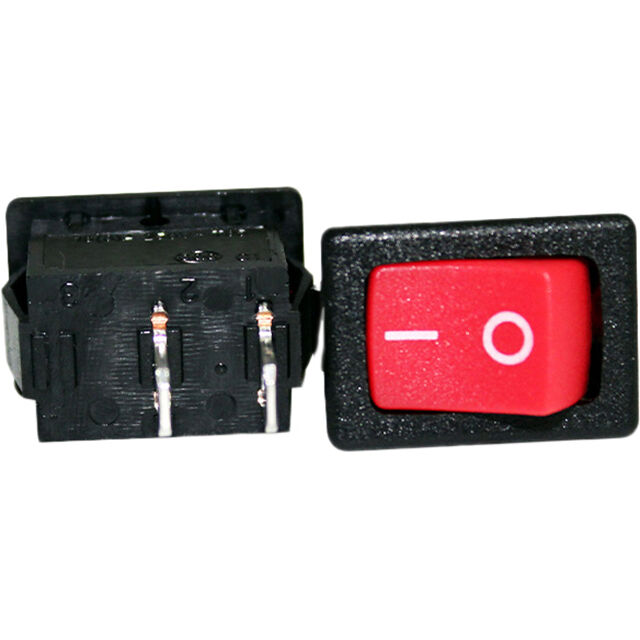 ROCKER SWITCH BLACK W/RED ACTUAT