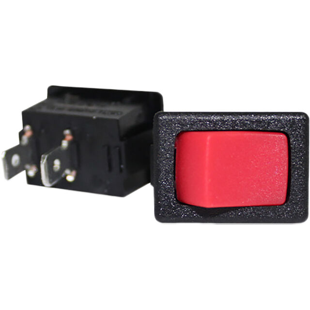 ROCKER SWITCH BLACK W/RED ACTUAT