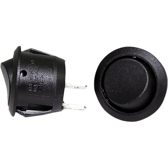 ROCKER SWITCH BLACK ROUND ACTUAT