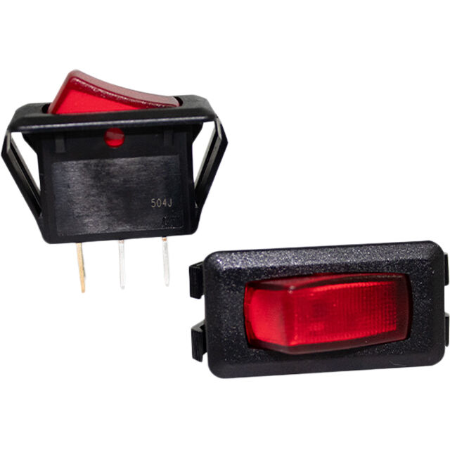 ROCKER SWITCH BLACK 3P SPST 13.9