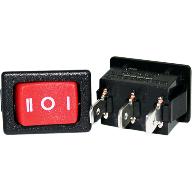 ROCKER SWITCH BLACK W/RED ACTUAT