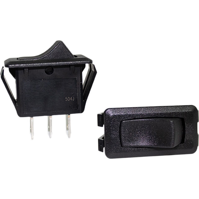ROCKER SWITCH BLACK 3P SPDT 13.9