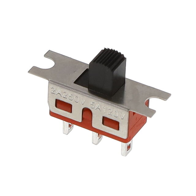 SLIDE SWITCH, ON-ON, SILVER-PLAT