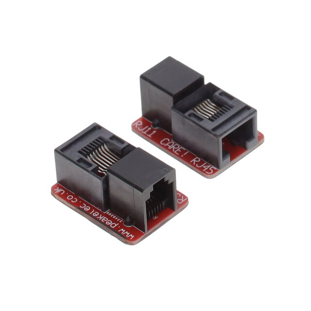 PAIR OF RJ11-RJ45 SOCKET ADAPTER