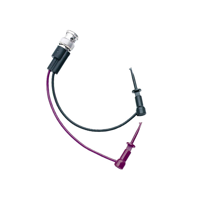 TEST LEAD BNC TO GRABBER HOOK 4"