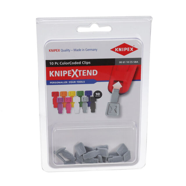 10 PC KNIPEXTEND COLORCODED CLIP
