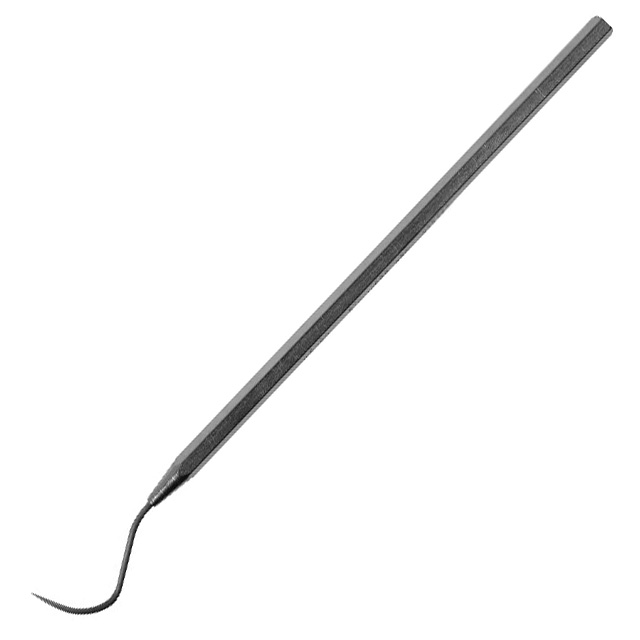 PROBE CURVED STN STEEL 5.24"