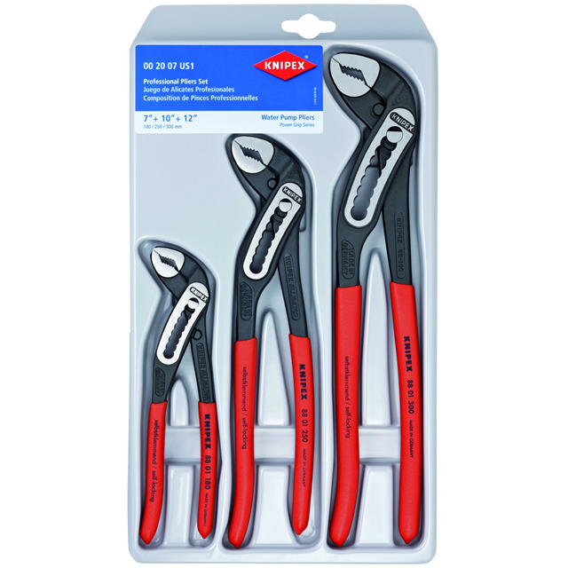 3 PC ALLIGATOR PLIERS SET
