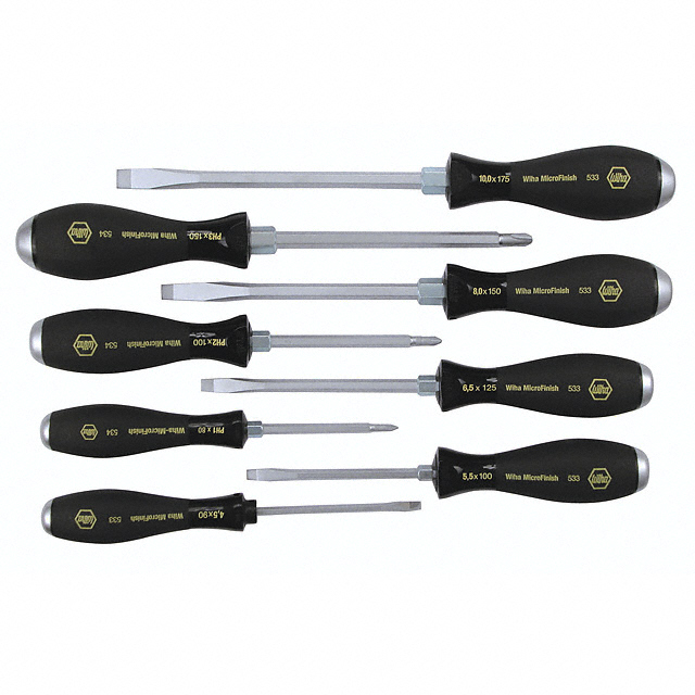 SCREWDRIVER SET PHIL/SLOT 8PC