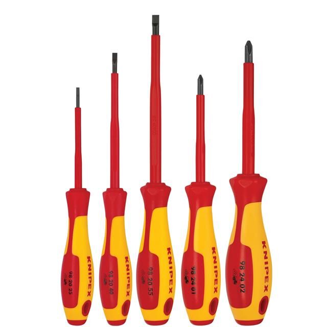 SCREWDRIVER SET 1000V INS 5PC