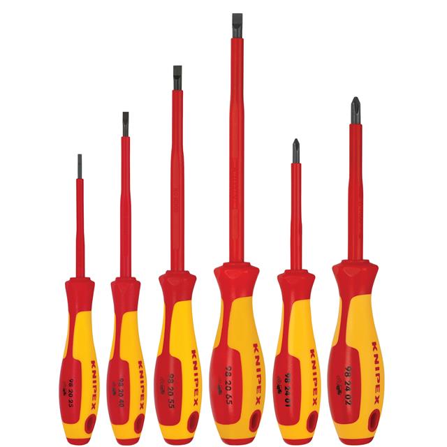 SCREWDRIVER SET 1000V INS 6PC