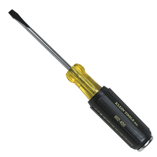 SCREWDRIVER SLOTTED 1/4" 9"