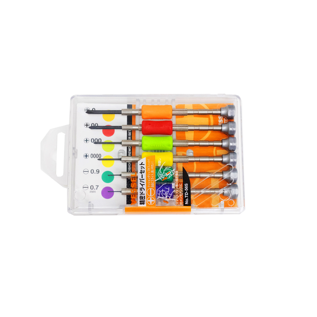 SCREWDRIVER SET, 6PC-2 SLOTTED,