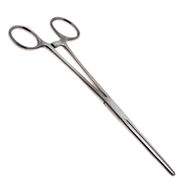 HEMOSTAT STRAIGHT SERRATED 24IN