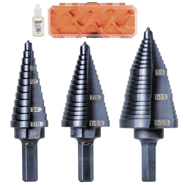 PREMIUM 3/8" HEX STEP BIT SET 3