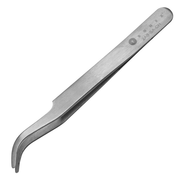 PRECISION SS TWEEZERS, CURVED BL