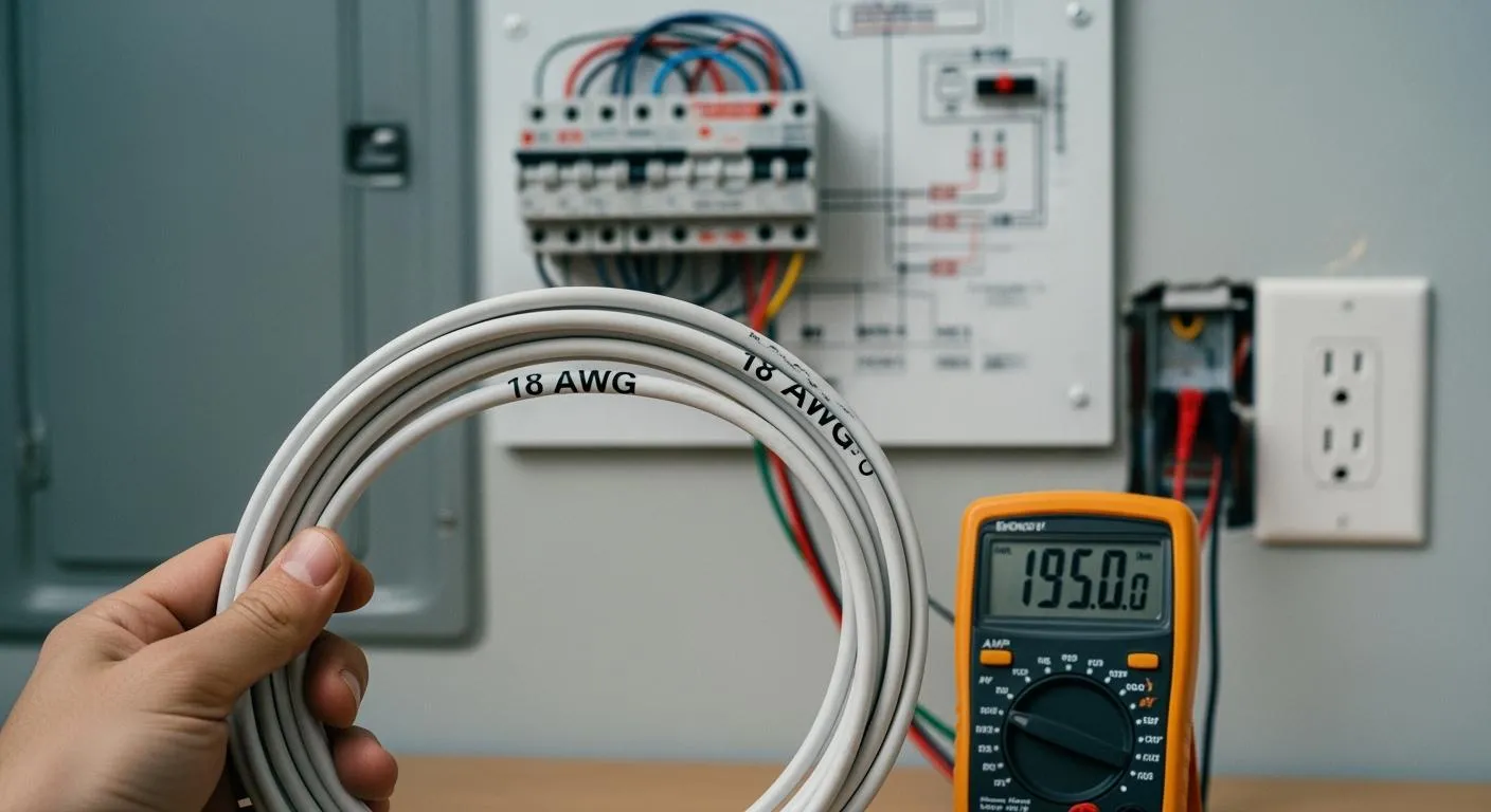 How to understand amp ratings for 18 gauge wire in modern installations